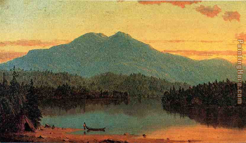 Indian Twilight painting - Sanford Robinson Gifford Indian Twilight art painting